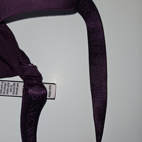 Victoria's Secret T-shirt Push-up Full Coverage Bra 32DD Purple - Picture 10 of 12